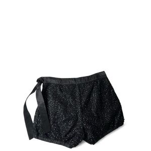 J. Crew Black Sparkle High Waist Shorts